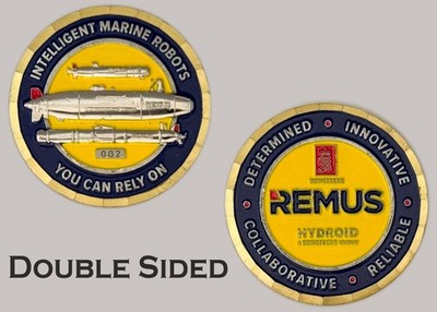 REMUS Hydroid Kongsberg Marine Robots 002 Challenge Coin  J#5