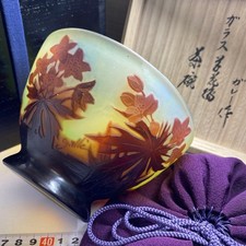 Emile Gallet Hounsai tea bowl, same box, diameter 14cm, Chicohi Azuma