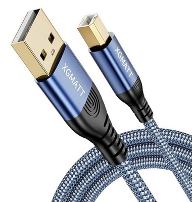 USB Printer Cable 3 m, USB A to B Printer Cable, High Speed Scanner