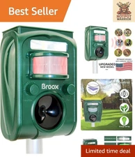 Versatile Pest Repeller for Cats, Dogs, and More - Solar Powered & Durable