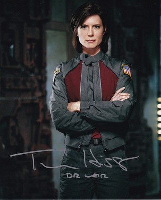 TORRI HIGGINSON signed Autogramm 20x25cm STARGATE in Person autograph COA