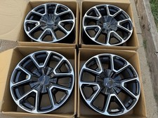 2026 Chevy Tahoe Rst 22 Factory Oem Wheels Rims Set Of 4 Gloss Black Machined