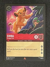 Simba - Scrappy Cub 105/204 Disney Lorcana Fabled RARE