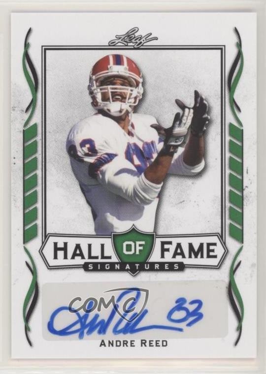 2021 Leaf Signature Hall of Fame Green Andre Reed #HOF-AR1 Auto HOF 7r6