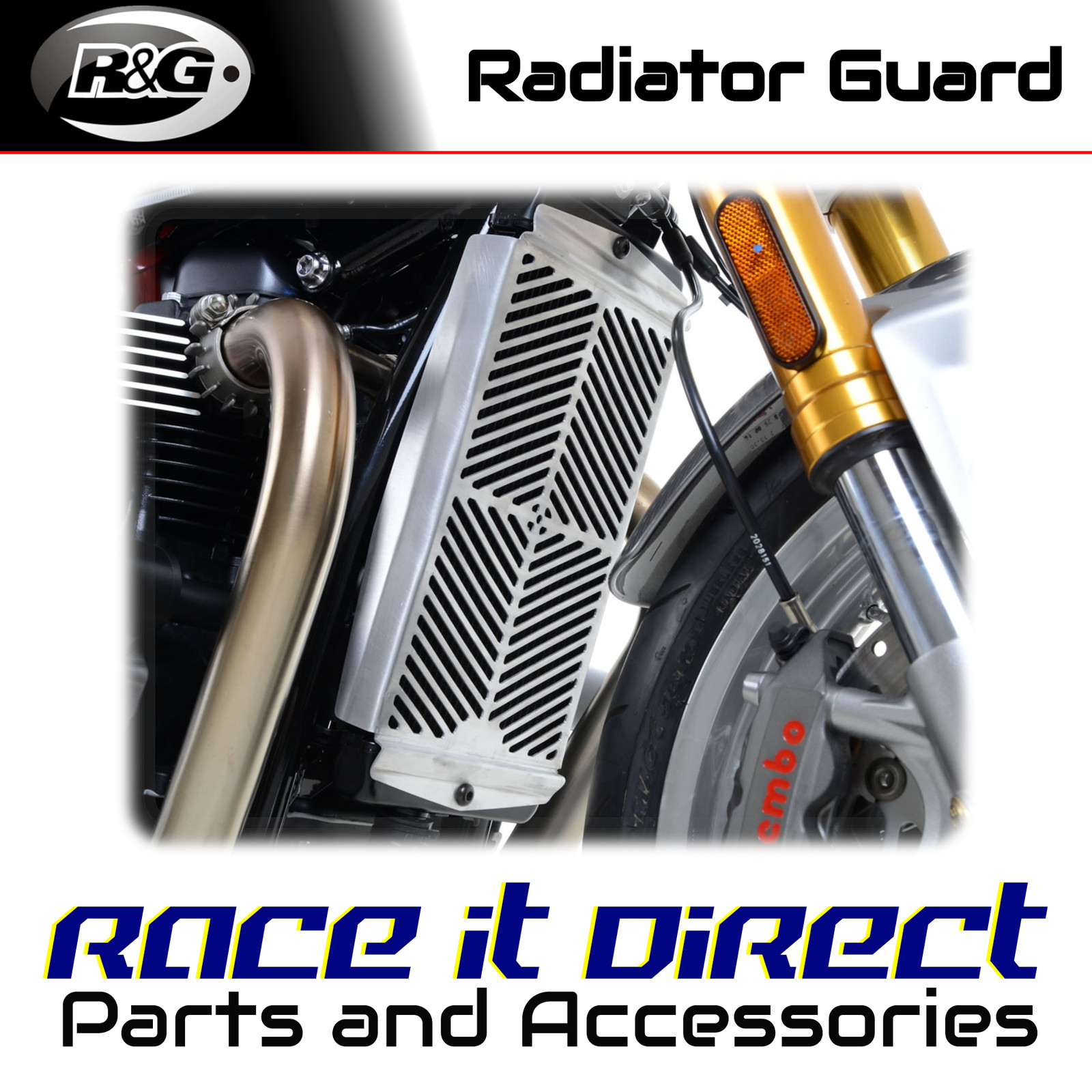 Stainless Radiator Guards for Triumph Speed Twin 900 2022-2026 R&G