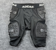 Adidas Padded Compression Girdle Shorts Mens Large Black Football Thigh Pad