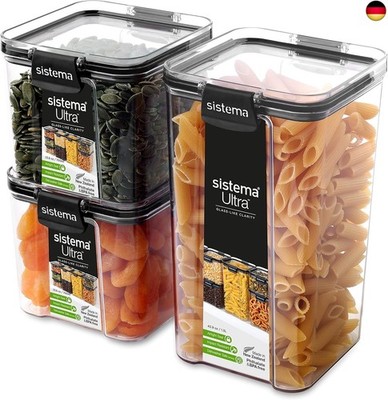 Sistema Ultra Tritan luftdichtes Frischhaltedosen-Set für die Küche und V
