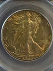 1942-D PCGS MS64 Walking Liberty Half Dollar nice toning