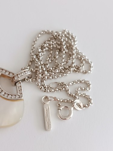 Thomas Sabo Kette XL Anhänger Perlmutt Zirkonia 5 cm /Sterlingsilber 925 - Bild 3 von 4