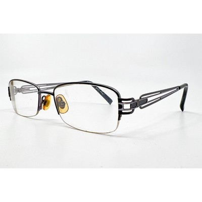 Marchon NYC Eyeglasses West Side Black Semi Rimless M166 010 51-18-135