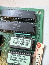 Williams Joust Arcade Pcb Set Untested Selling As Is