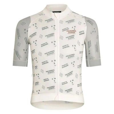 Pas Normal Studios Herren Mechanism Late Drop Radtrikot (Off White Contrast)