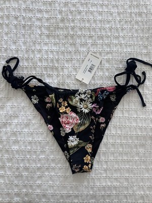 Agua Bendita Aldana Moss Bikini Bottom Tie Sides XL NWT Floral Swim