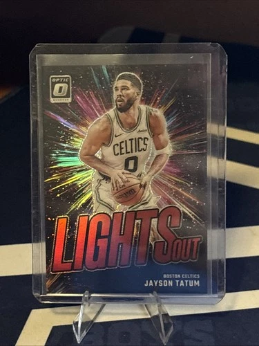 2024-25 Panini Donruss Optic - Lights Out Jayson Tatum #12 Red Prizm /99