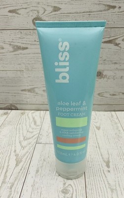 Bliss Aloe Leaf Peppermint Super Softening AHA Exfoliating Cooling Foot Cream