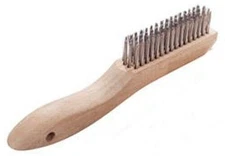 Magnolia Brush 9-S Stainless Steel Wire Scratch Brush with Shoe Handle