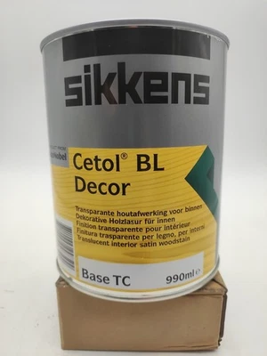 Sikkens Cetol BL Decor, Base TC, 2,475l lasure bois pour intérieur brillant soie - Photo 1/3
