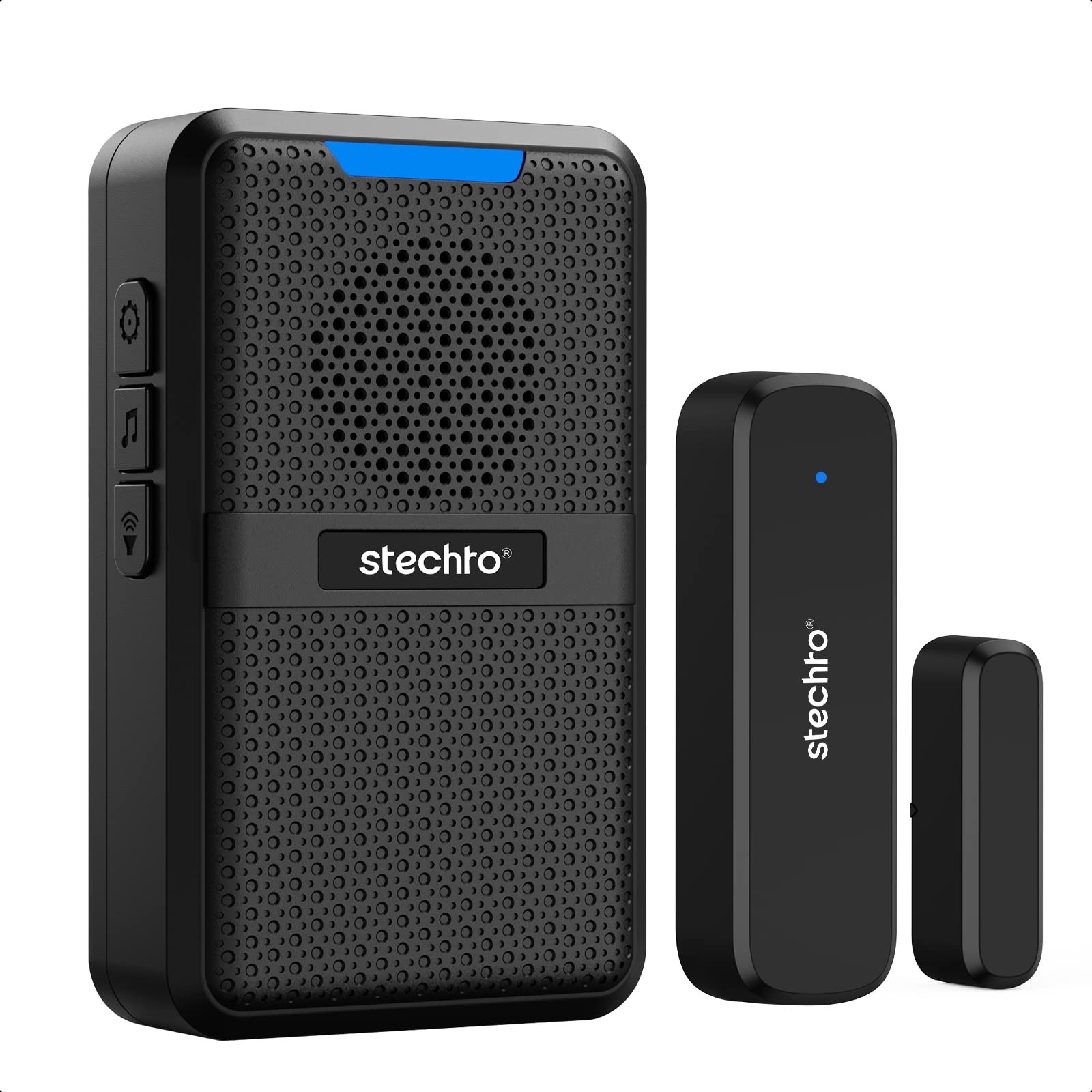 Wireless Door Chime with 600ft Range 5 Volume Levels Magnetic Sensor for Door Open Alerts