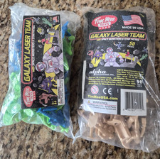 TimMee Processed Plastic GALAXY LASER TEAM Tim Mee STAR PATROL Space Figures USA