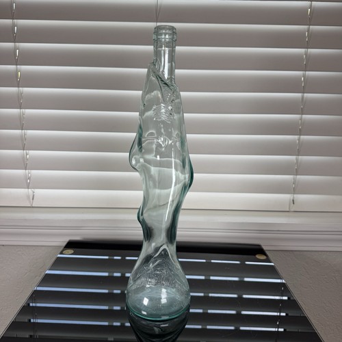 Vintage Shark Bottle Made in Italy Aqua 750 ml 15" 1979 No Chips Wine