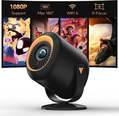 Tragbarer 4K Heimkino Projektor 1080P Mini Beamer
