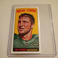 TIM TEBOW (mini) 2012 Topps~ 1965 TOPPS DESIGN card #52 New York Jets 