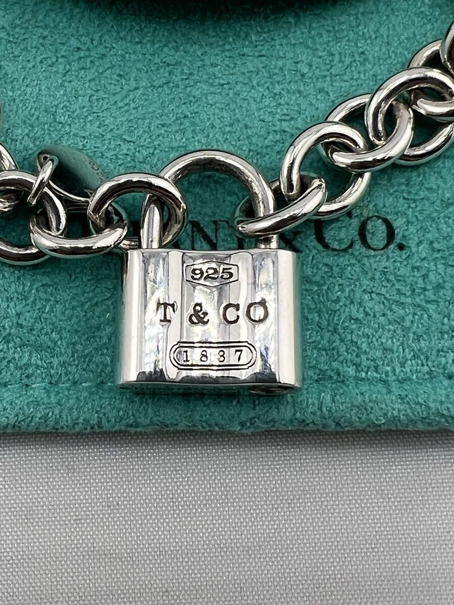 Tiffany & Co. 1837 Padlock Lock Bracelet Sterling Silver 925