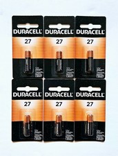 6 Pack Duracell 27 12V Alkaline Batteries A27, MN27, GP27A, 8LR732, 27A, L828 