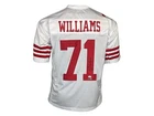 Trent Williams Autographed San Francisco White Football Jersey JSA