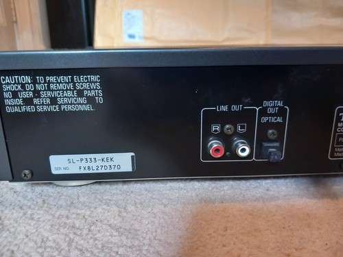 Technics SL-P333 CD Player for Spares Or Repair See Description - Picture 6 of 6
