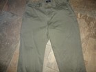 Dockers Men Casual chino Pants 36 30 Olive color 98 cotton 2 elastane flat front — photo 4