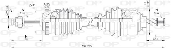 Cardan avant droit Opel Meriva A 1.4 16V Twinport essence GPL pièce transmission