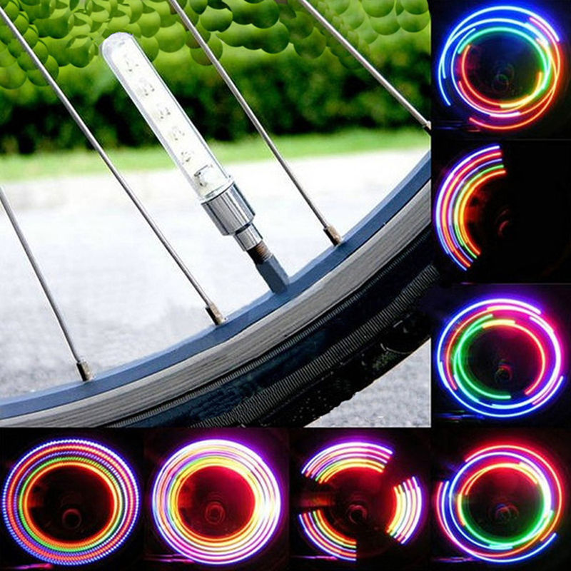 x led Color LED Neon Car Bike Wheel Tire Tyre Valve Dust Cap