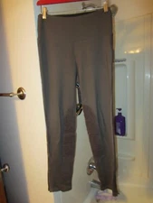 NWOT women's dressy leggings ankle zipper Ruby Ribbon Size M olive color