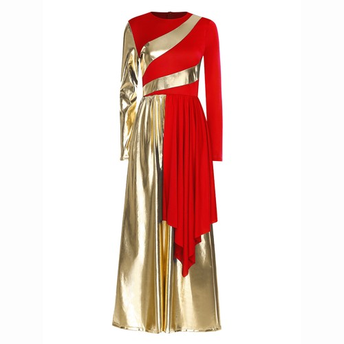 Women Bodysuit Drape Jumpsuit Loose Fit Dancewear Crew Neck Dance Tunic Praise - Picture 30 of 61