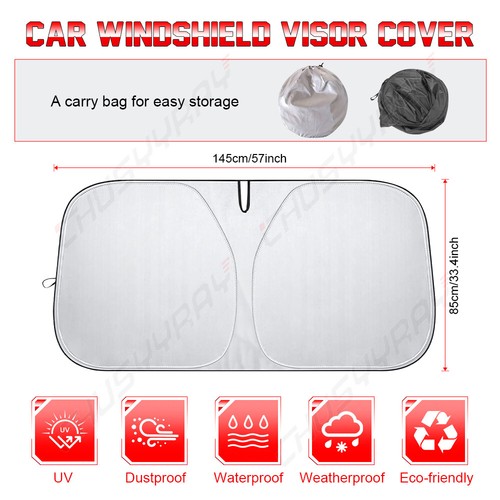 Front Windshield Sun Shade Visor Blocks UV Rays Sunshade For Toyota RAV4 - Picture 8 of 11