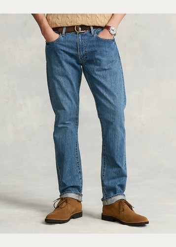 30 Varick Slim Straight Blue Jeans 