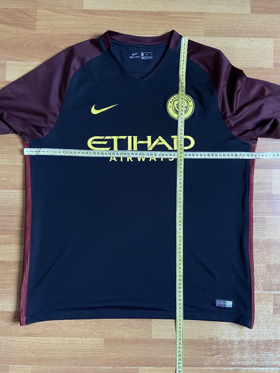 MANCHESTER CITY 2016 2017 AWAY FOOTBALL SHIRT SOCCER JERSEY NIKE
