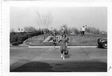 Children KIDS IN MOTION Vintage FOUND PHOTO And Negative Included bw 011 5 U