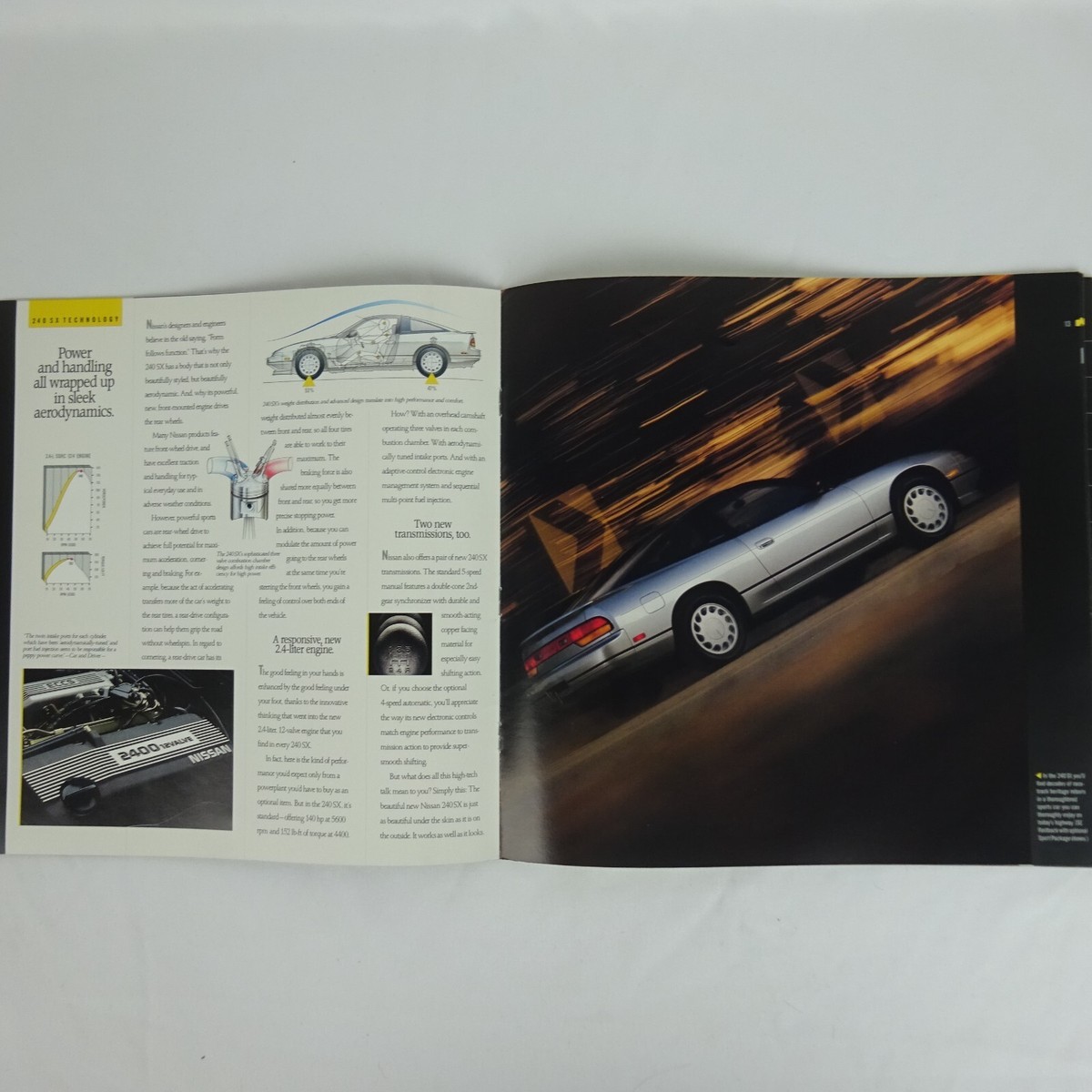 Nissan 240 SX First Year Brochure Catalog ~ Printed in 1988 ~ EUC