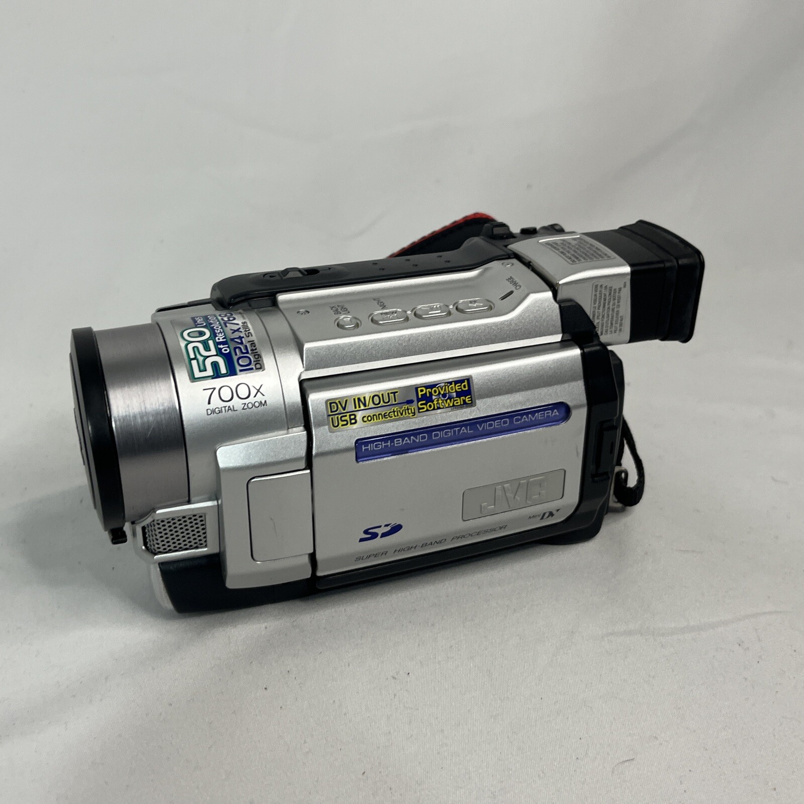 JVC GRDVL520U Mini Digital Video Camcorder 700x Zoom Tested W Charger