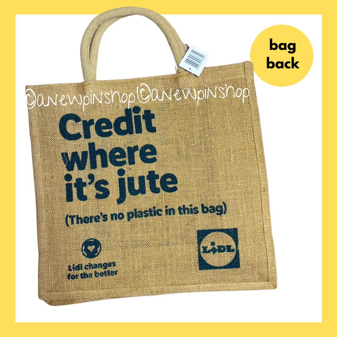 LIDL Shopping Bag Medium Size Jute Comfort Padded Handles x1 New