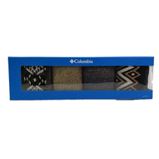 Columbia Mens Size 6-12 Multi Color Cushioned Cotton Blend 4 Pack Crew Socks