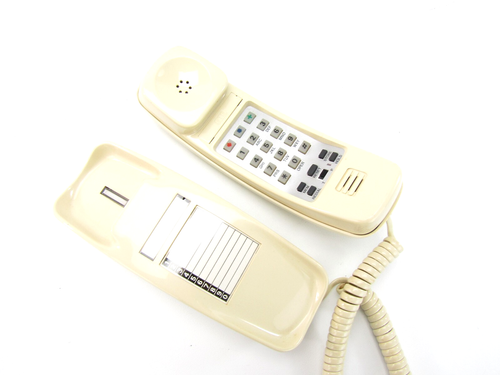 GTE 2203 Ton Dial-In-Handset, biurko / ściana Kość słoniowa Telefon - Zdjęcie 2 z 4