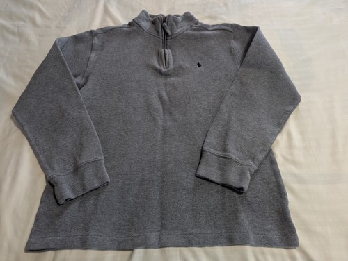 Polo Ralph Lauren Quarter Zip Sweater Boys XL 18-20 Gray