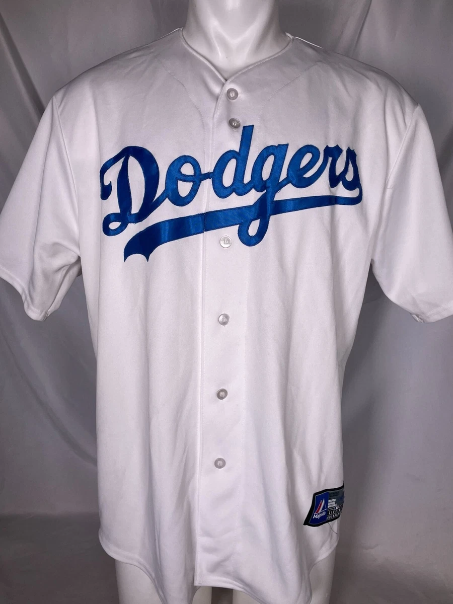 VTG Los Angeles Dodgers Authentic Majestic White Home Jersey Men