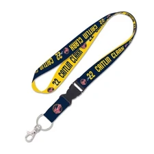 CAITLIN CLARK #22 INDIANA FEVER LANYARD DETACHABLE BUCKLE NEW WINCRAFT 😎🏀