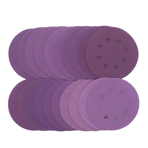 50X 5inch180-600 Grit Assortment Sanding Disc Round Sand Paper Hook & Loop - Picture 3 of 7