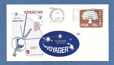 VOYAGER 2 LAUNCH DEC 10,1977 PASADENA CA  SPACE VOYAGE COVER NASA