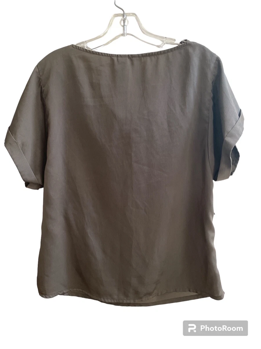 h&m short sleeve blouse